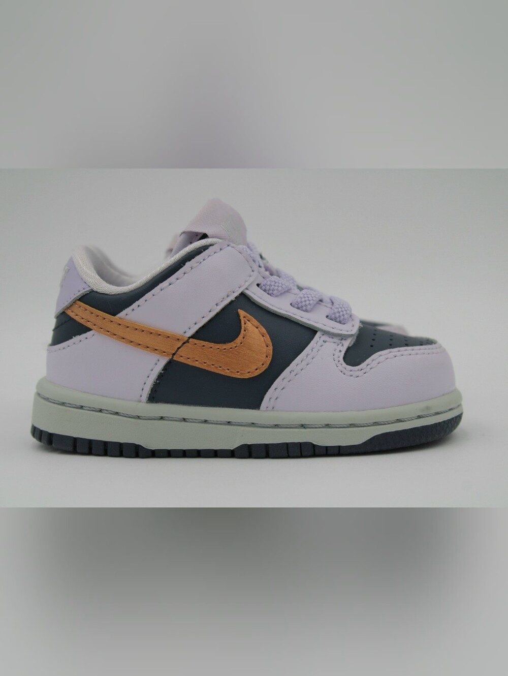 Nike Dunk Low SE TD Copper Swoosh Blue Size 5C w/ Box